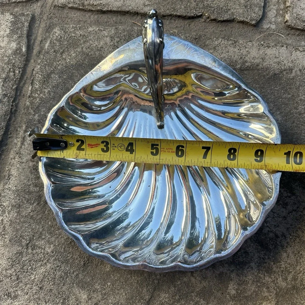 Vintage Apollo EPC Bernard Rice's Sons 4 Footed Clamshell Candy Dish #5437